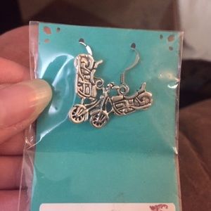 Motorcycle earrings